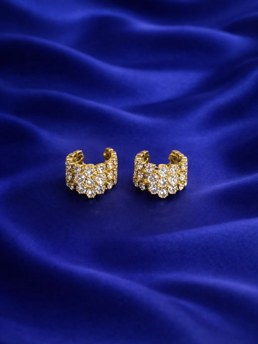 Crystal white flower bangles for Laddu Gopal with elegant floral design