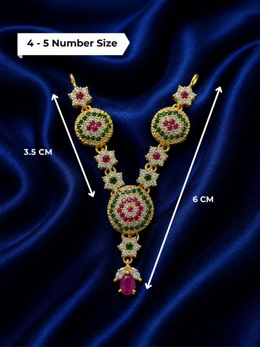 Floral AD Necklace for Deity