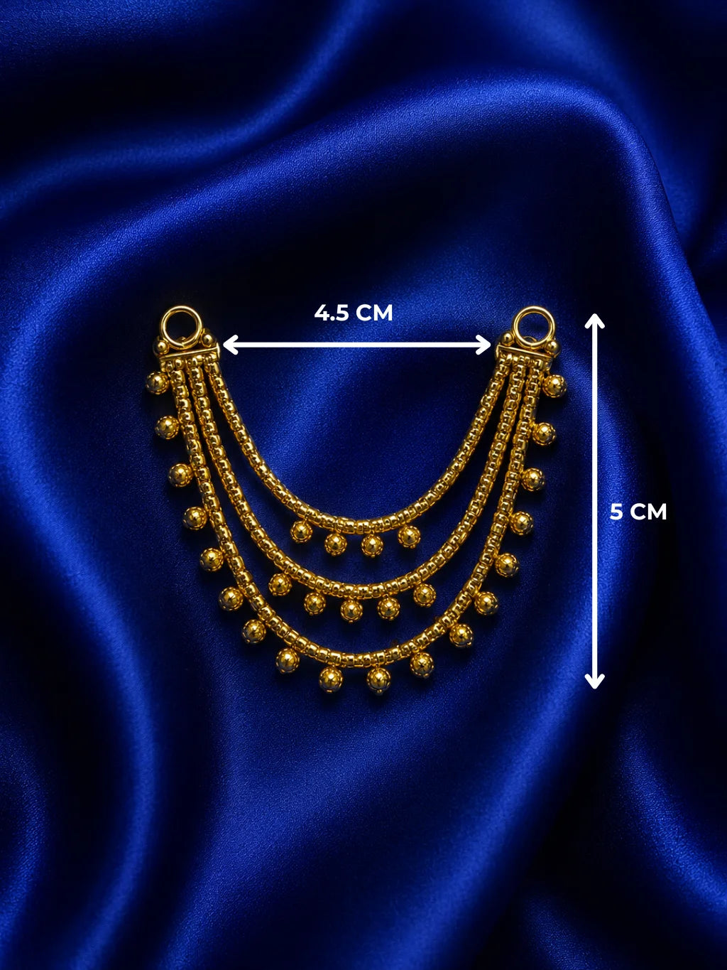 Gold-Plated 3 Layer Haar for Deity
