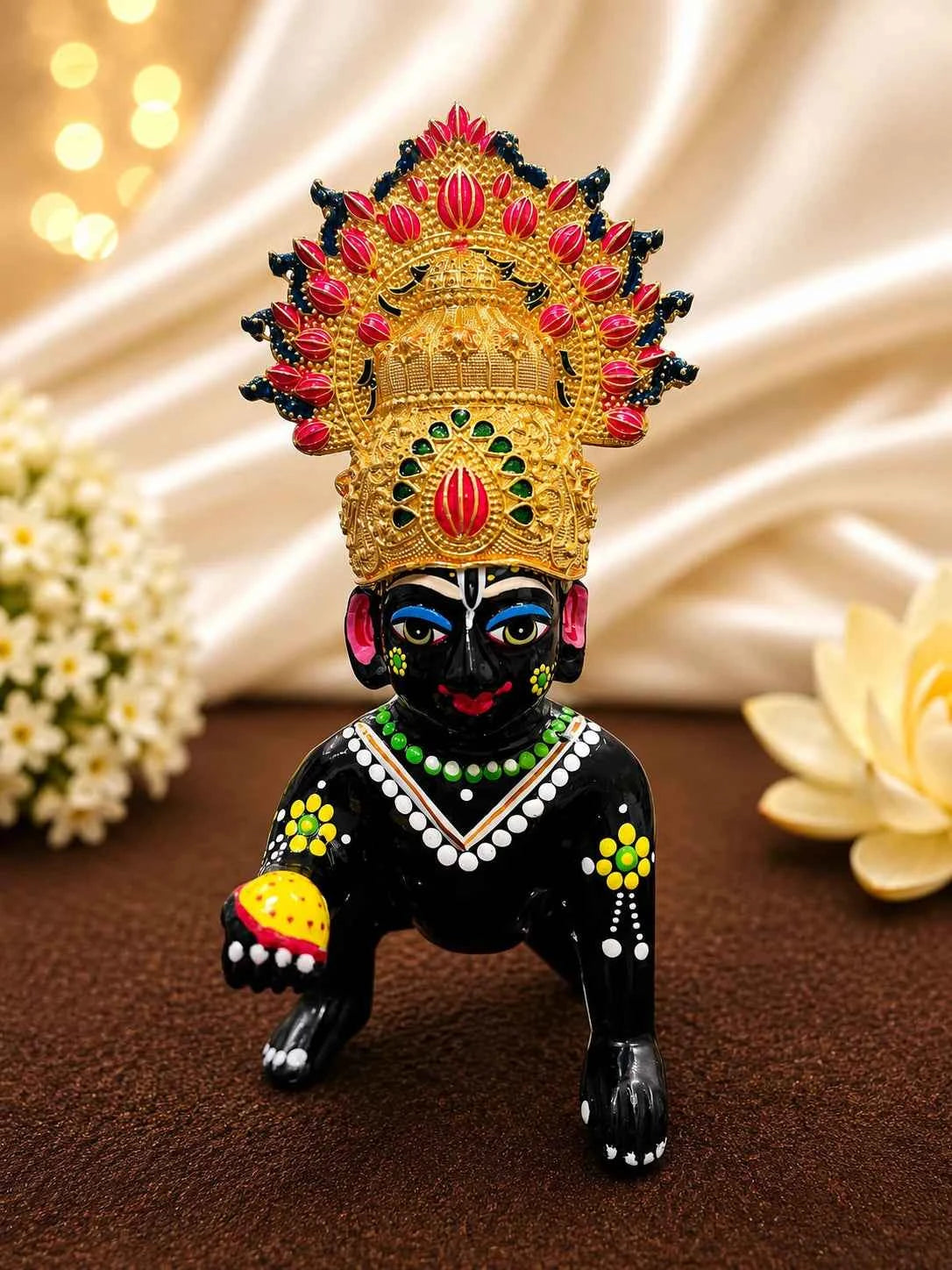 Gold-Plated Kalpavriksha Mukut for Deity