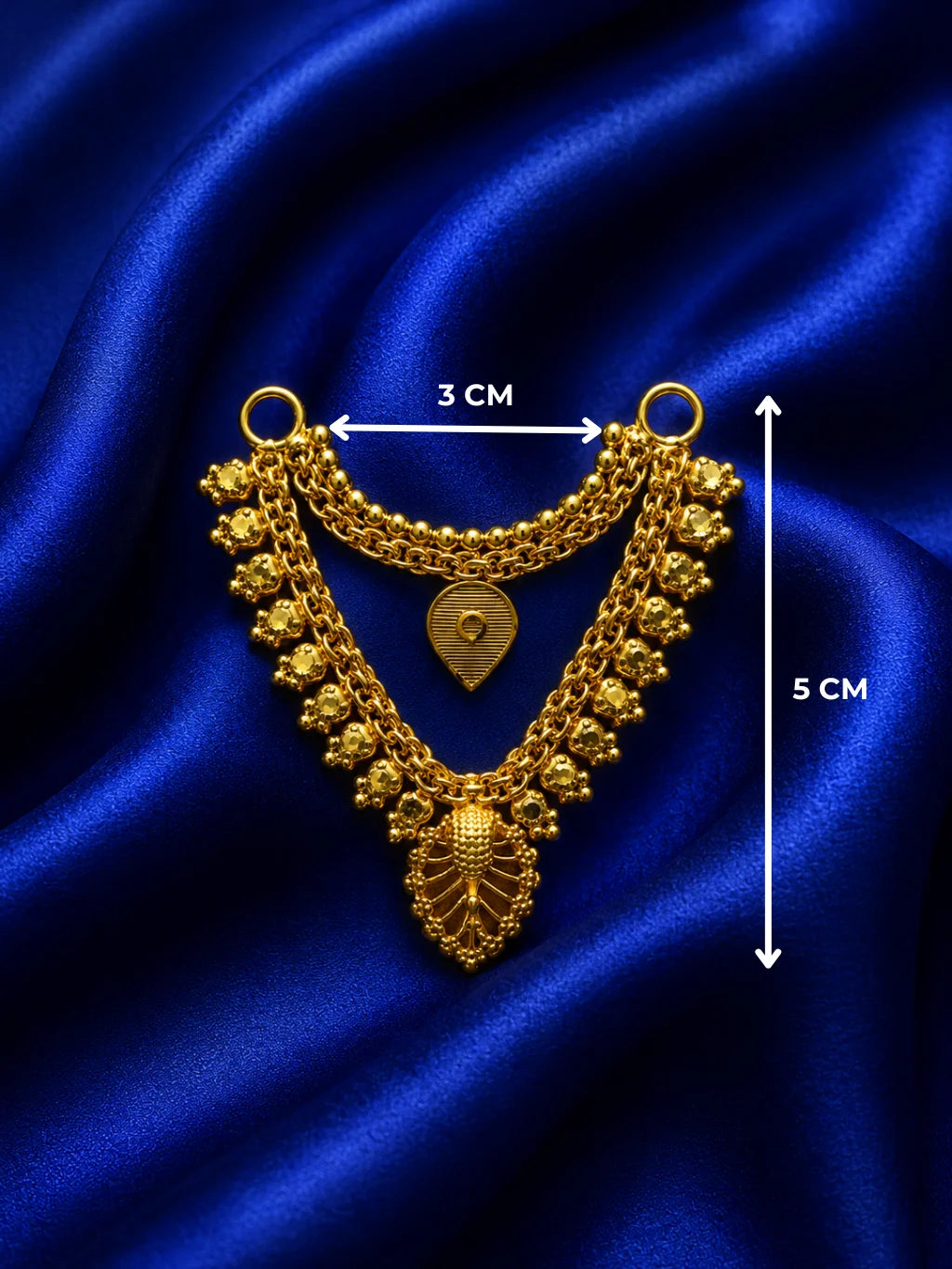 Gold-Plated Rajshri Style Haar for Deity