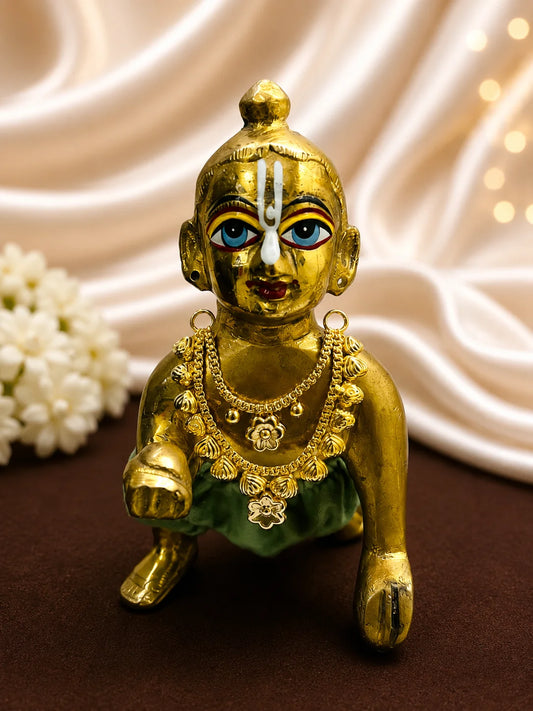 Gold-Plated Utsav Haar for Deity