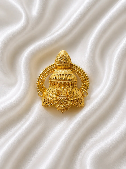 Gold-Plated Rajsi Mukut for Deity