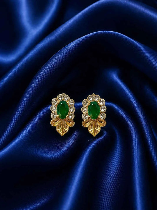 Green AD Earrings for Deity