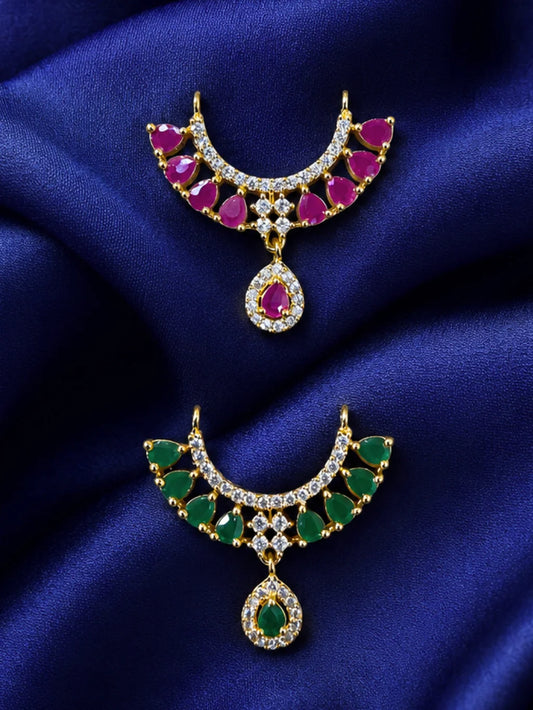 Gulnaar AD Choker for Laddu Gopal with sparkling American diamond stones and floral-inspired design