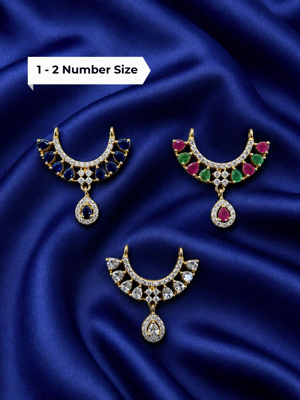 Gulnaar AD Choker for Laddu Gopal with sparkling American diamond stones and floral-inspired design