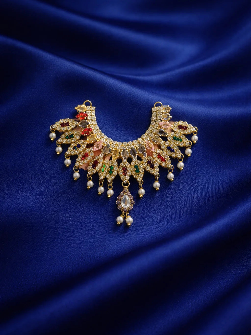 Handcrafted AD stone Laddu Gopal jewellery for royal festive shringar