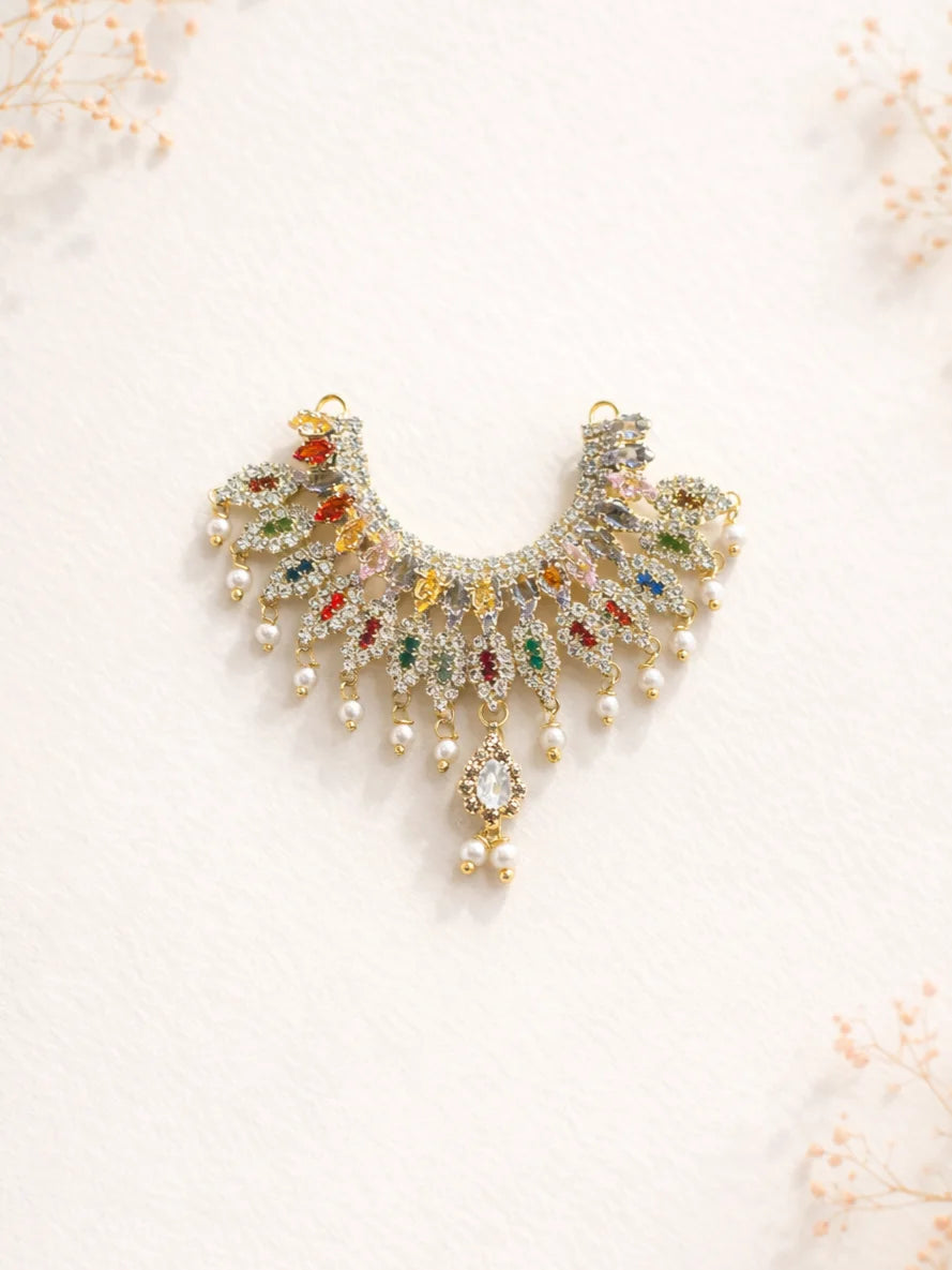 Handcrafted AD stone Laddu Gopal jewellery for royal festive shringar