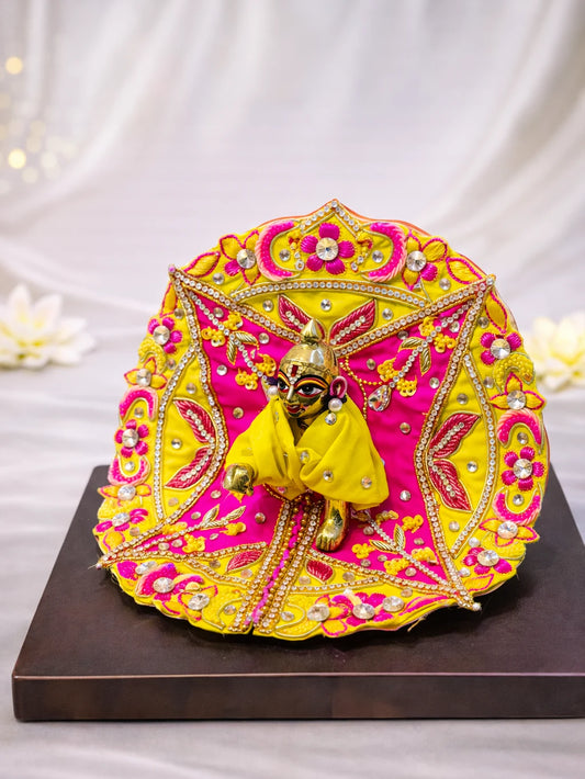 Handcrafted Laddu Gopal designer poshak for royal and divine shringar