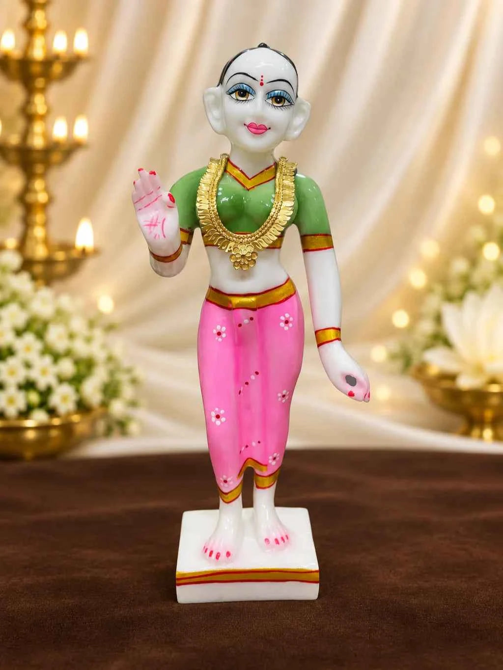 Kanak Pallav Gold Plated Haar for Deity