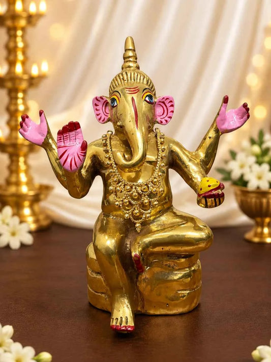 Kanak Tarang Gold Plated Haar for Deity