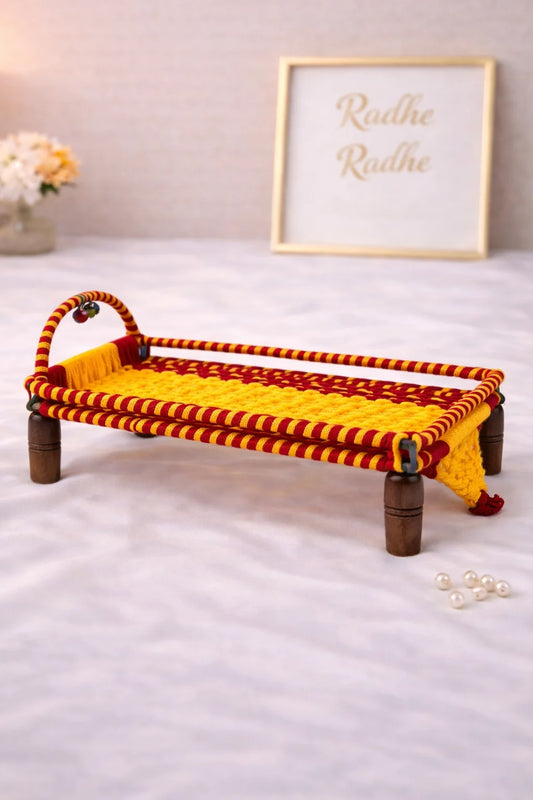 Laddu Gopal Ji Wooden Charpai