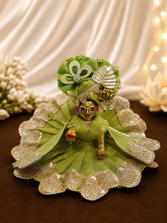 Lavanya Chanderi Poshak for Laddu Gopal