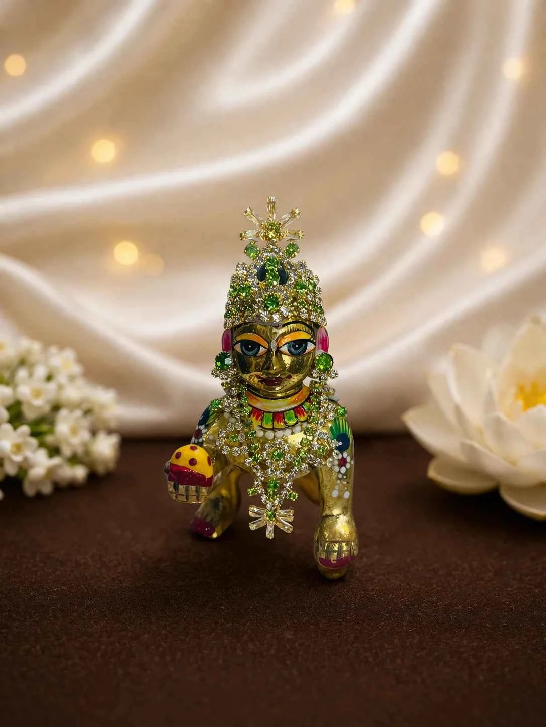 Light Green Sacred AD Jewellery Set