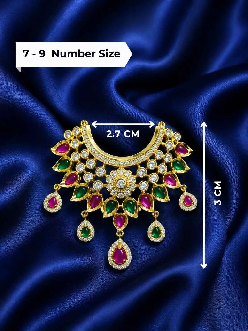 Maniratna AD Necklace for Deity