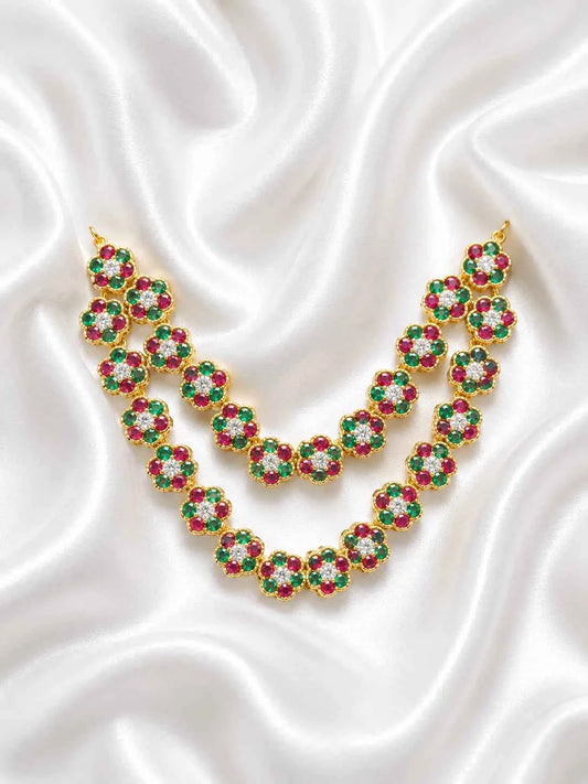 Meenakari Layered Multicolor AD Garland for Deity