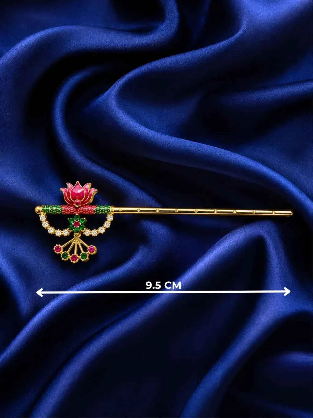 Meenakari Lotus Bansuri