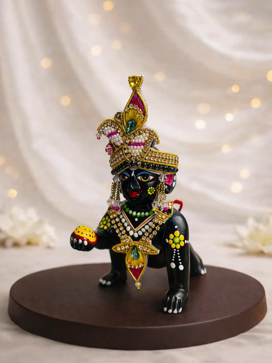 Moh Divya mukut for deity with elegant traditional crown design