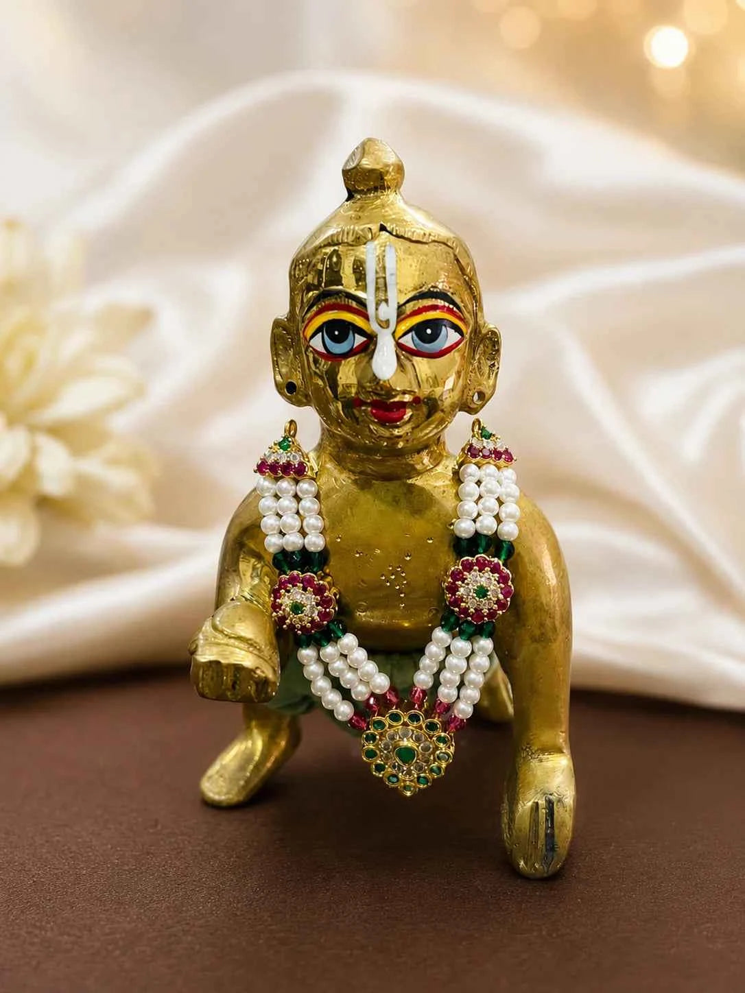 Muktika Pearl AD Necklace for Deity