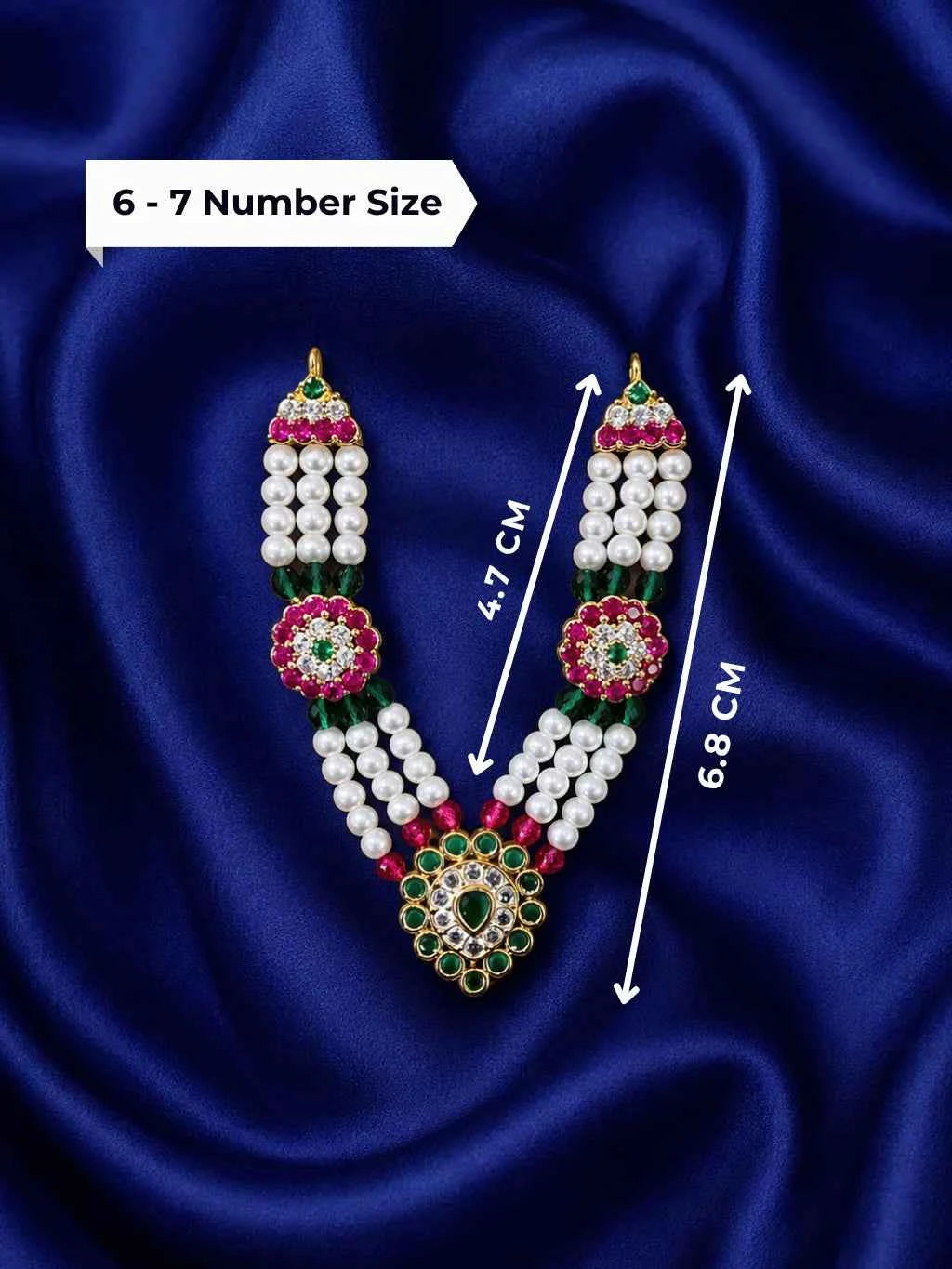 Muktika Pearl AD Necklace for Deity