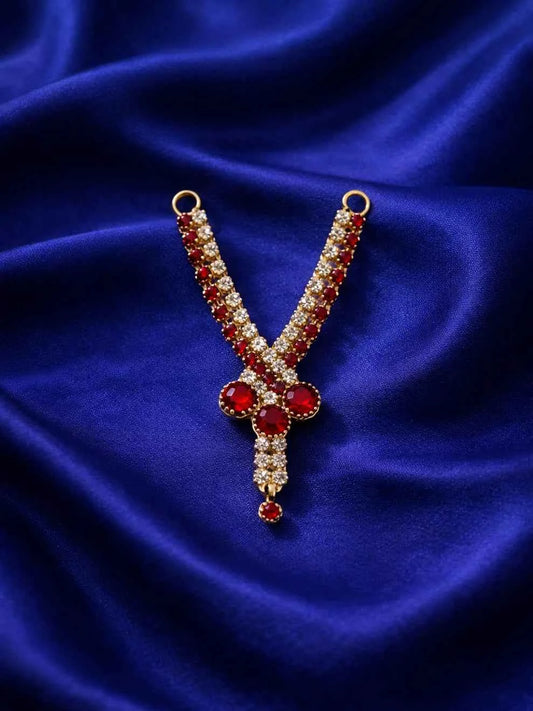 Laddu Gopal Jewellery - Red Stone