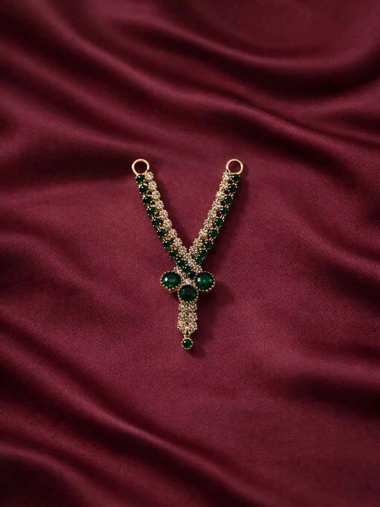 Laddu Gopal Jewellery - Green Stone