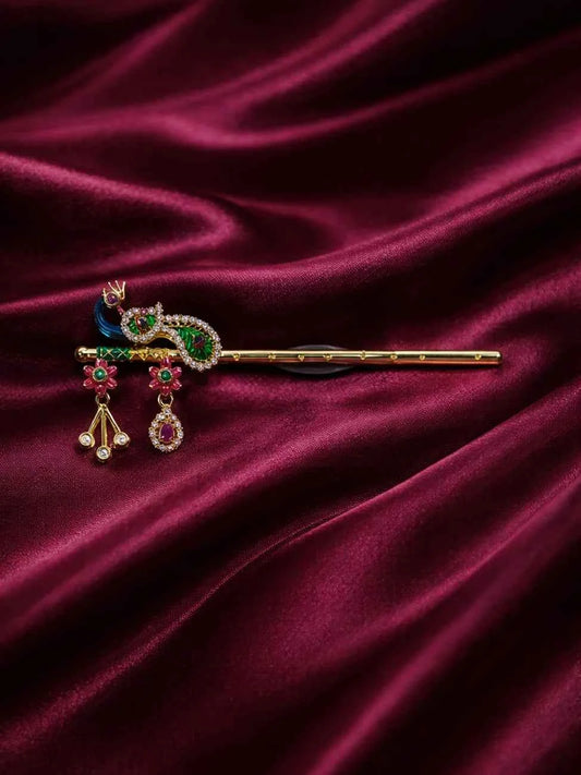 Royal Peacock AD Bansuri for Laddu Gopal