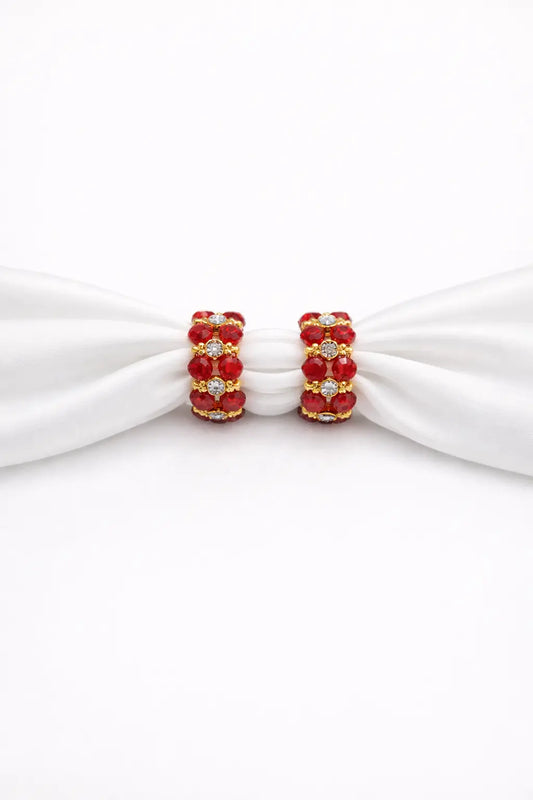 Royal red stone work Laddu Gopal bangles for Thakur Ji hand shringar