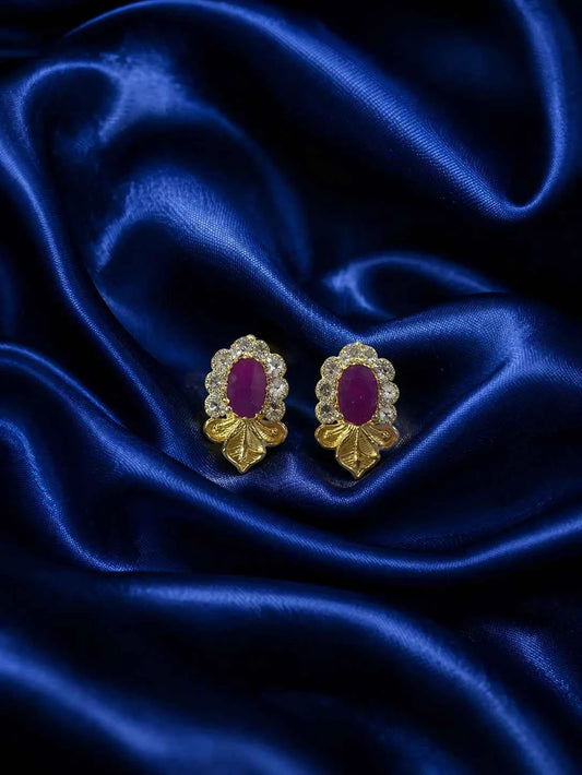 Ruby AD Earrings for Deity