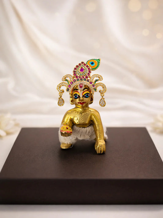 Shri Govind Tilak Mukut Magenta & Green