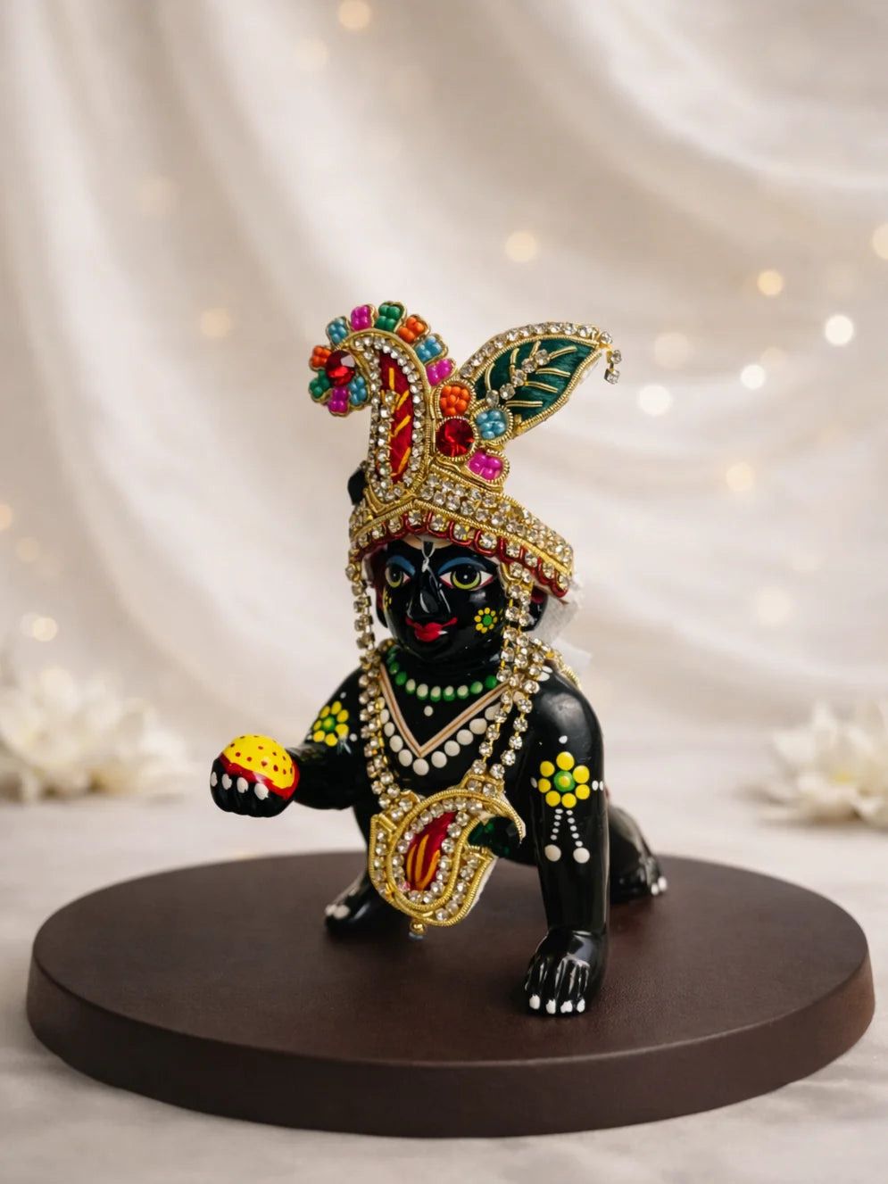Shringar Divya mukut for deity with elegant traditional crown design