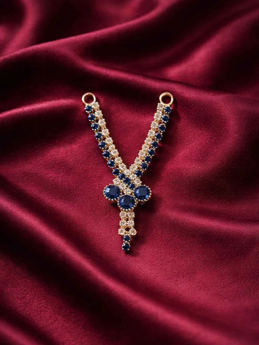 Laddu Gopal Jewellery - Steel Blue Stone