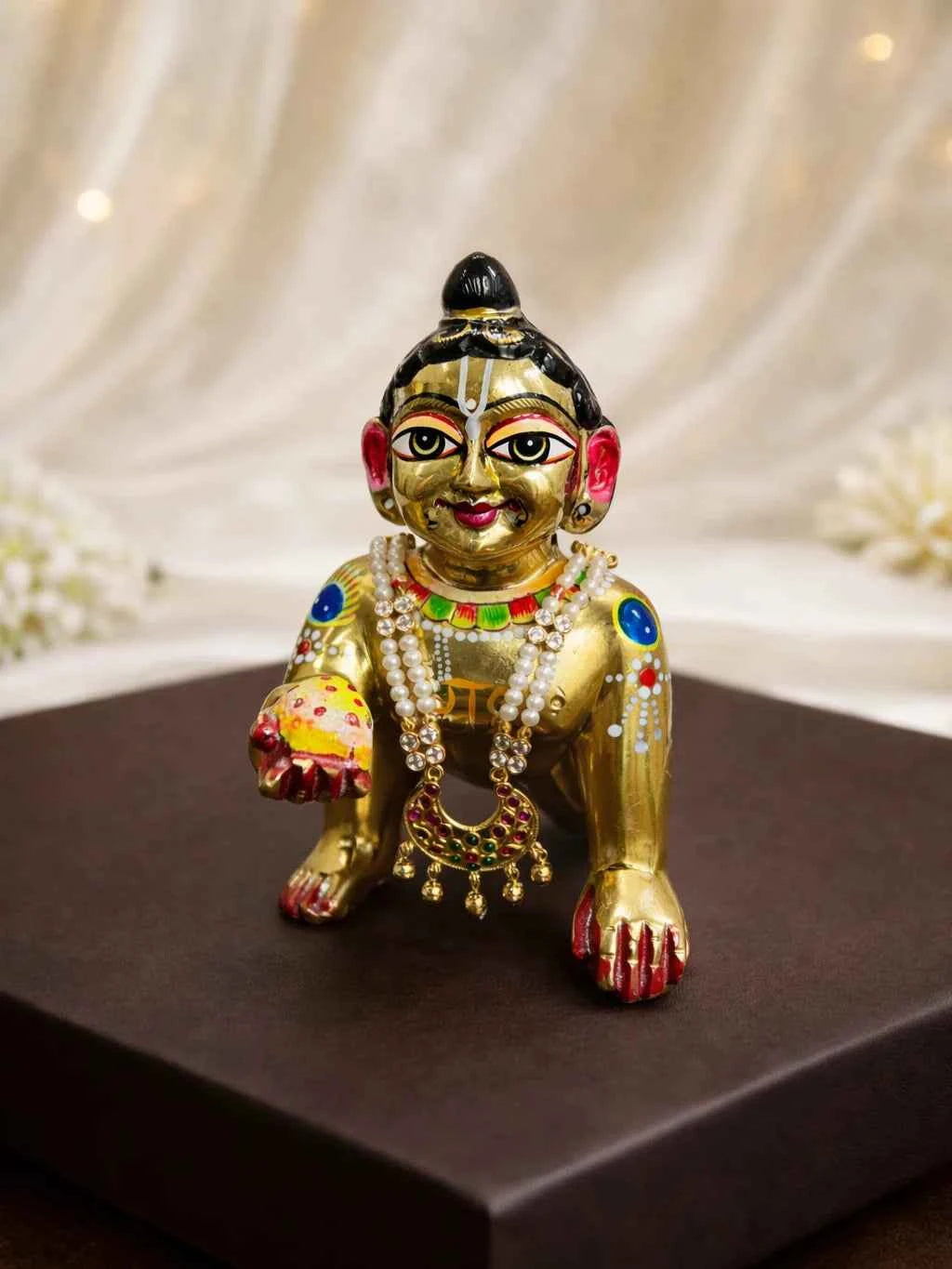 Traditional Pearl Work Mala for God