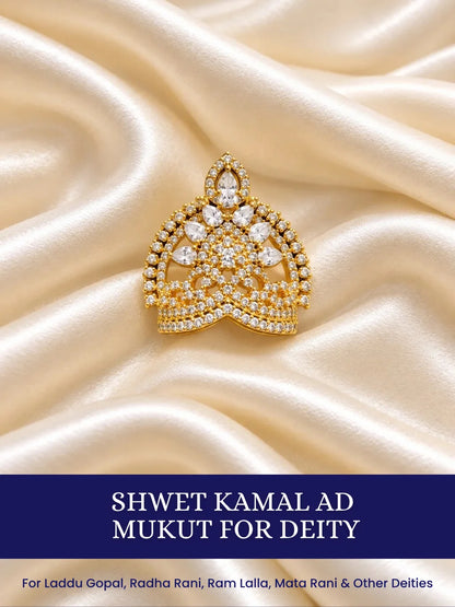 Shwet Kamal AD Mukut for Deity