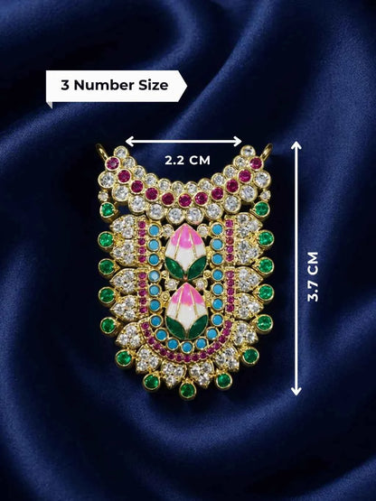 Vaikunth Temple AD Necklace for Deity