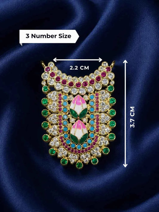 Vaikunth Temple AD Necklace for Deity