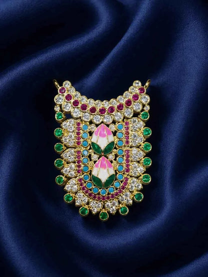 Vaikunth Temple AD Necklace for Deity