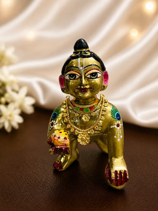Gold-Plated Traditional Haar for Deity