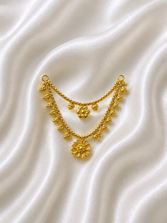 Gold-Plated Traditional Haar for Deity