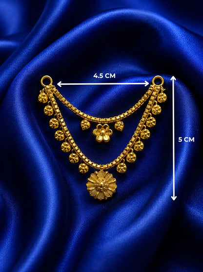 Gold-Plated Traditional Haar for Deity