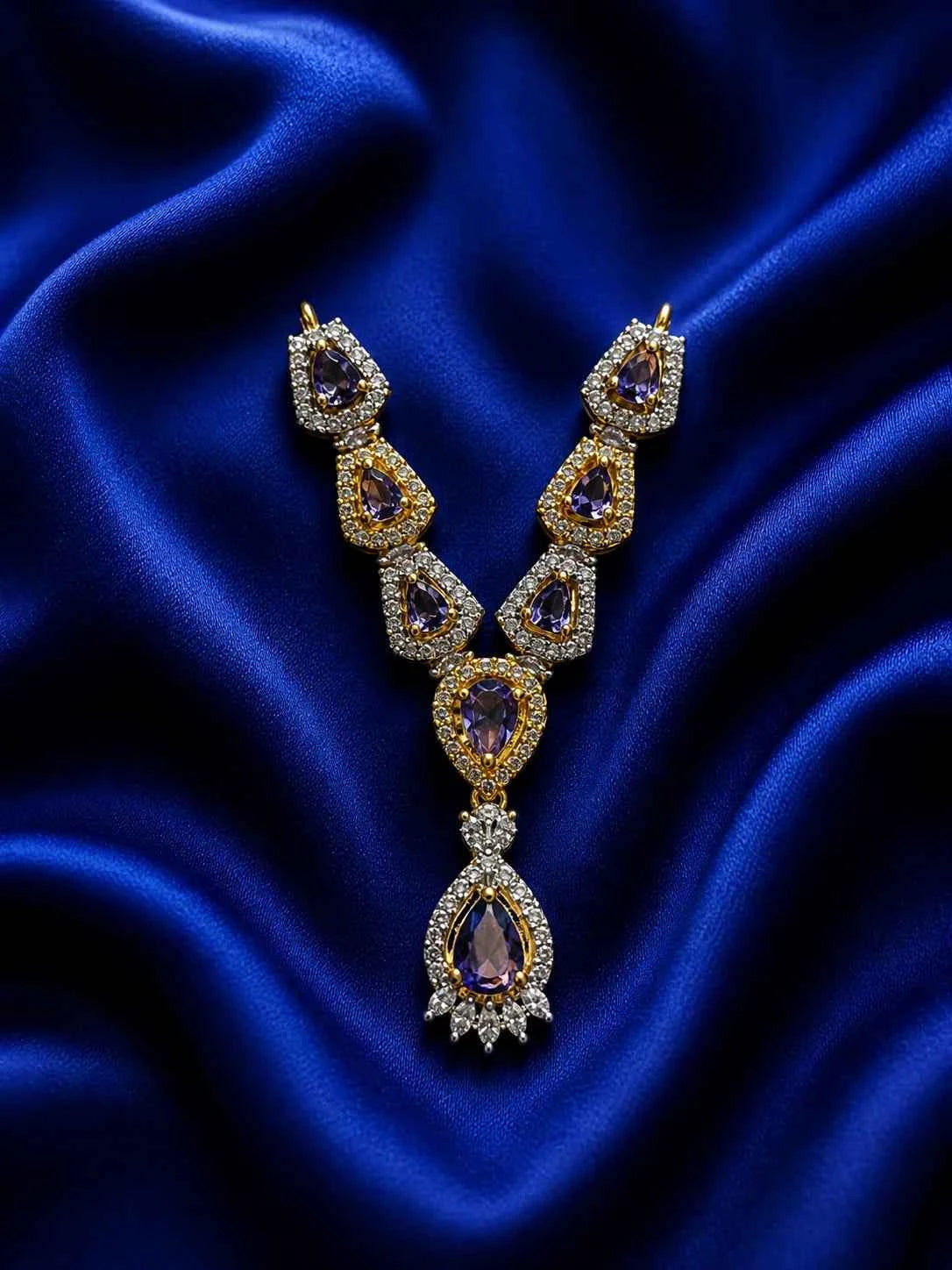 Floral Minakari Necklace for Deity