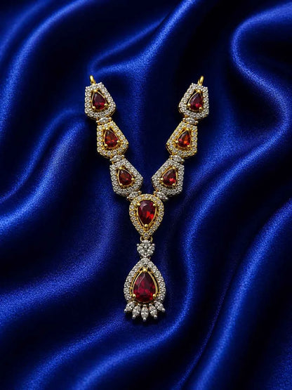 Floral Minakari Necklace for Deity
