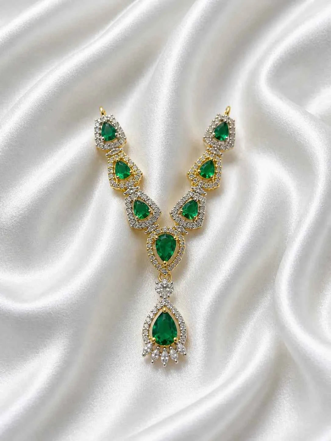 Floral Minakari Necklace for Deity