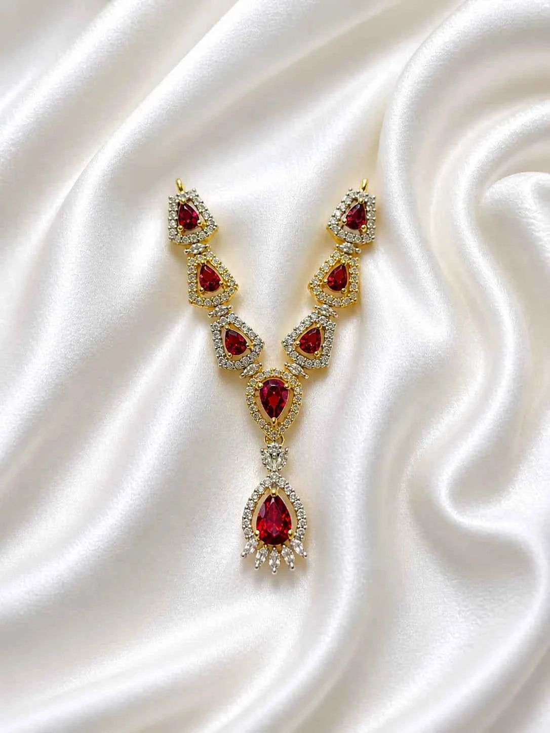 Floral Minakari Necklace for Deity