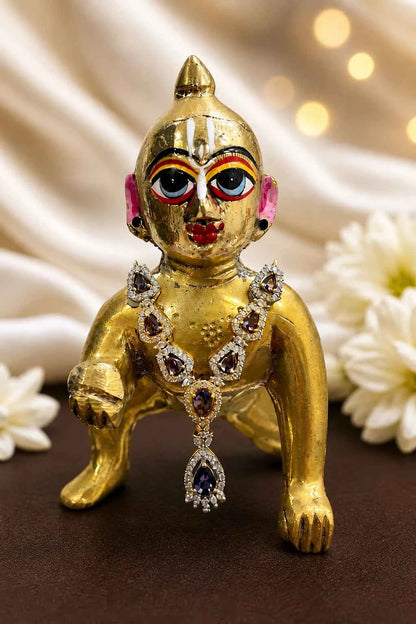Floral Minakari Necklace for Deity