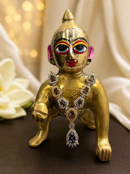 Floral Minakari Necklace for Deity