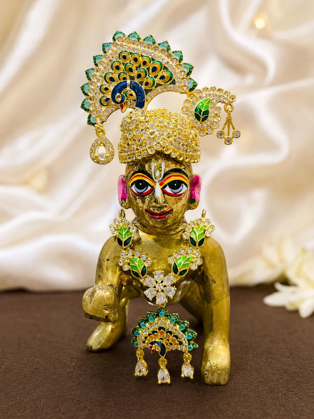 Mayur Madhuri Jewellery Set, featuring an elegant peacock-inspired design for graceful everyday and festive shringar.