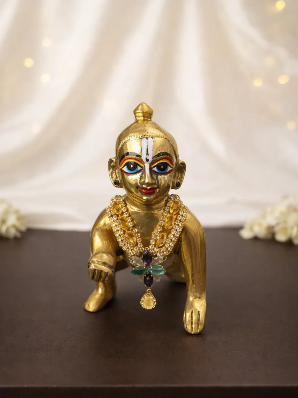 AD flower mala for deity with premium design for divine shringar