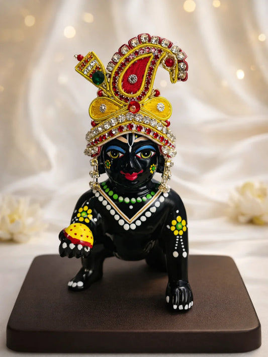 Anant Moh mukut for deity with elegant traditional crown design