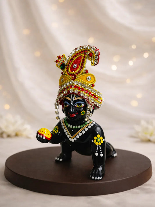 Anant Moh mukut for deity with elegant traditional crown design
